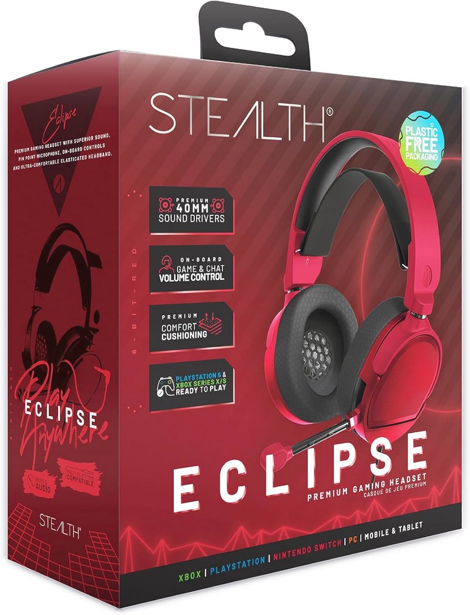 Over Ear Stereo Gaming Headset voor PS4, PS5, XBOX, Switch en PC