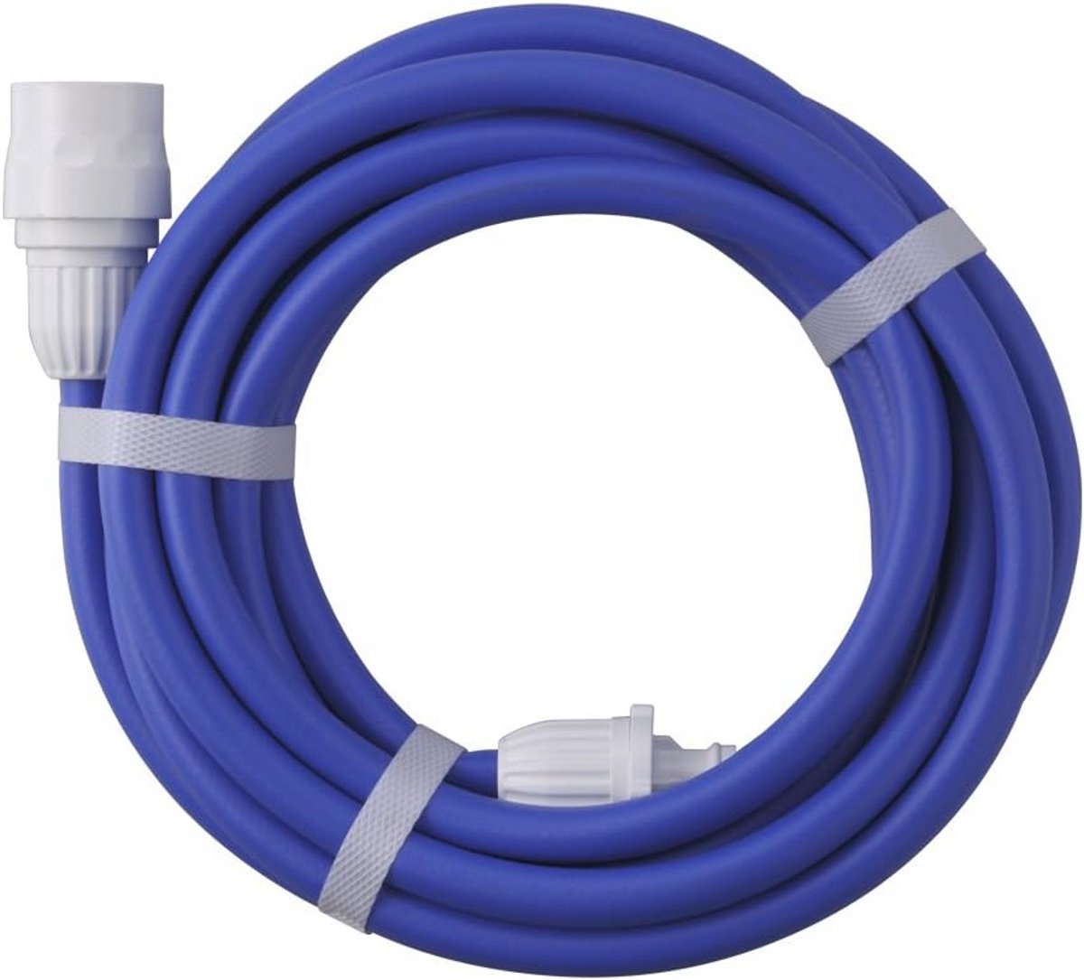 Verlengslang met Aansluitstukken - Tuinslang 5m, Blauw/Wit - Perfect Voor Slanghaspels