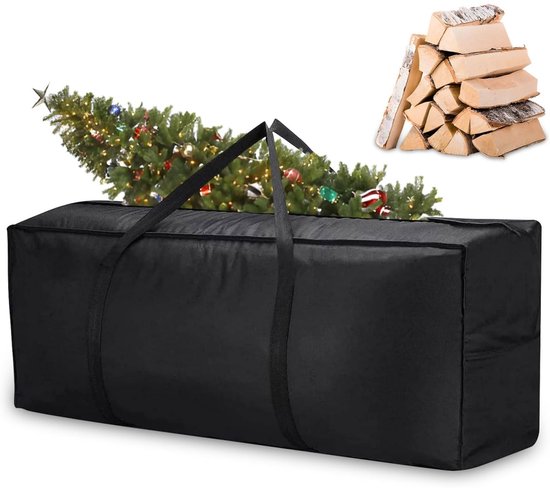 Sac de rangement imperméable - Tissu Oxford 210D - Sac à main avec poignée - Imperméable, anti-poussière, résistant aux UV, mobilier de jardin, coussins, draps et oreillers d'extérieur - 122 x 39 x 55 cm