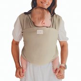 Babylonia Baby Carriers TRICOT-SLEN Écharpe De Portage, 100% Coton Biologique, Porte-Bébé De La Naissance Jusqu'à 4 Ans, Couleur White Pepper