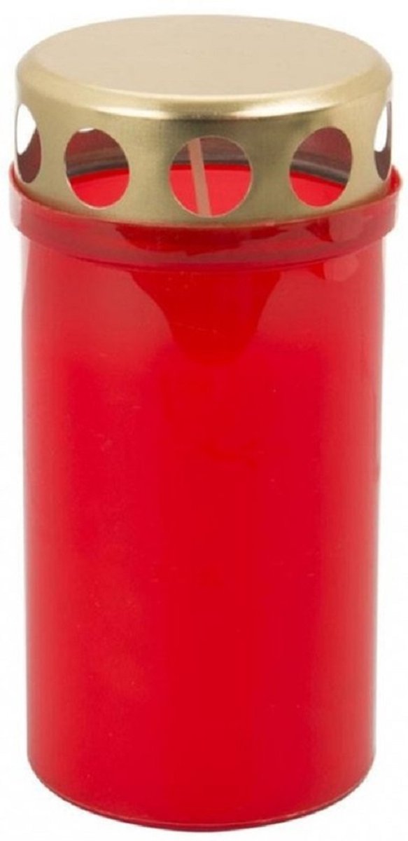 Grafkaars / Gedenklicht rood 12 CM 48 uur 5 pack (Noveenkaars)