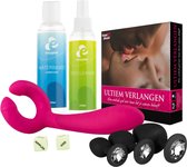 EasyToys Playtime Essentials – Koppelbundel: Vibrator voor Koppels, Erotisch Spel, Buttplug Set, EasyGlide Glijmiddel 150 ml & Toy Cleaner 150 ml