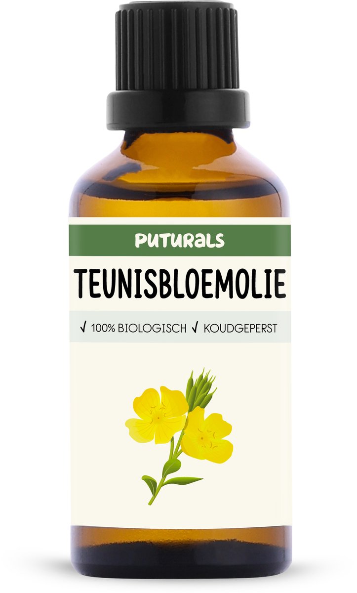 Goedkoopste Puturals Teunisbloemolie 100 Biologisch - 50ml - Koudgeperst en Puur - Evening Primrose Oil voor Eczeem en Acne