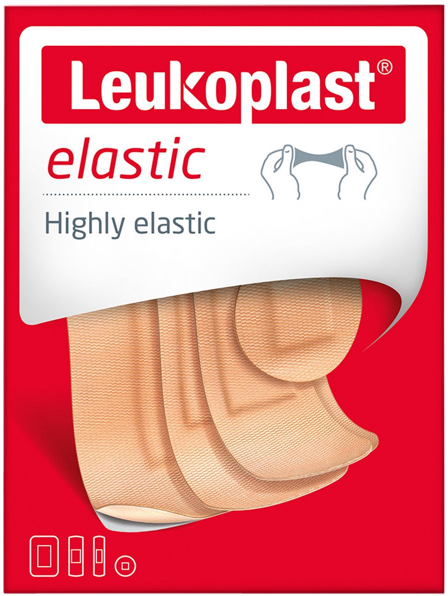 Goedkoopste Leukoplast Pleister Elastiek - 1 x 40 stuks