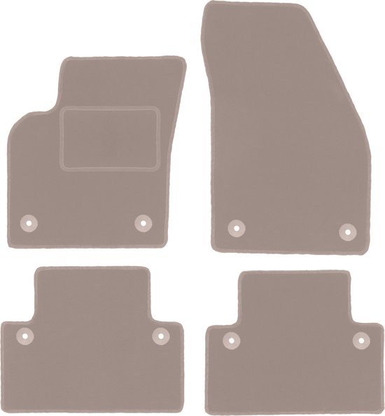 Beige velours vloermatten voor: Mitsubishi 3000GT coupé (1994-2001)