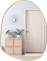 MISOU Spiegel - Organische Vorm - Goud - 30x39cm - Wandspiegel - Wanddecoratie - Miroir Mural - NOVA