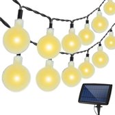 Éclairage de jardin J-Pro à l'énergie solaire - 50 LED Solar 7m Guirlande lumineuse floue