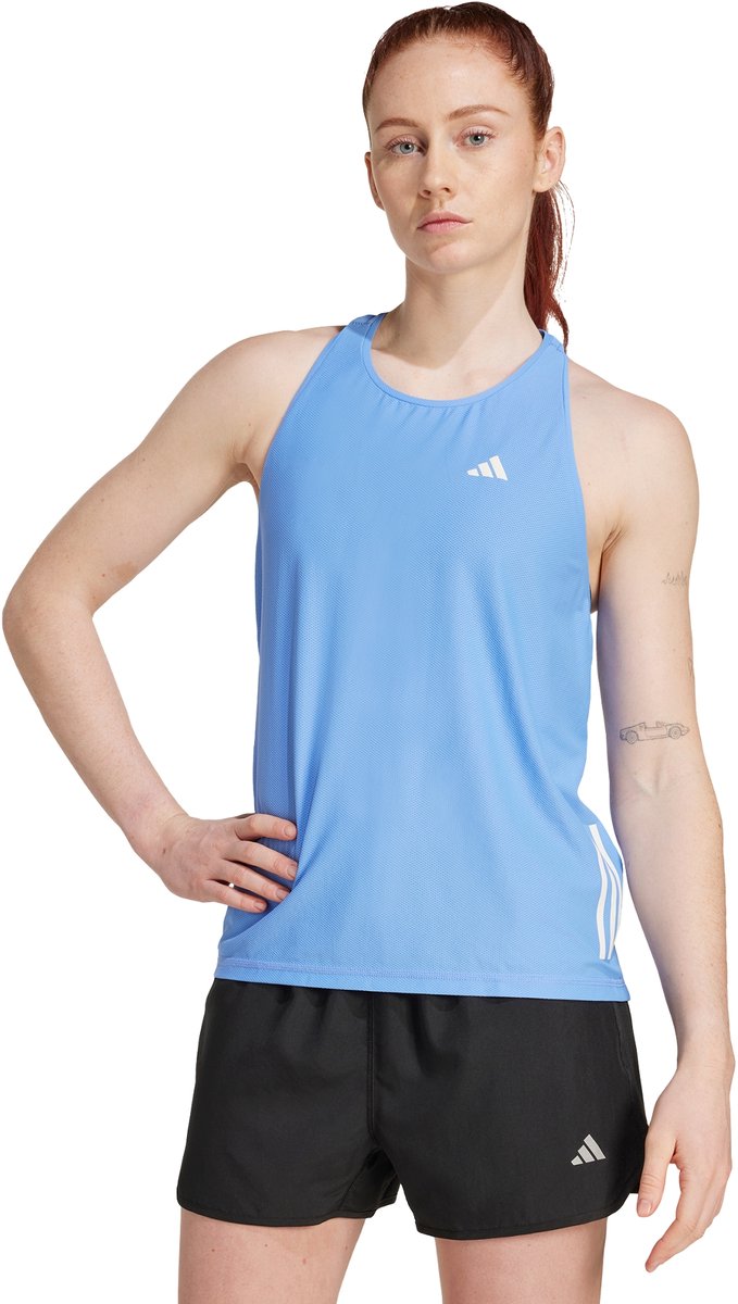 adidas Performance Own The Run Tanktop Dames Blauw