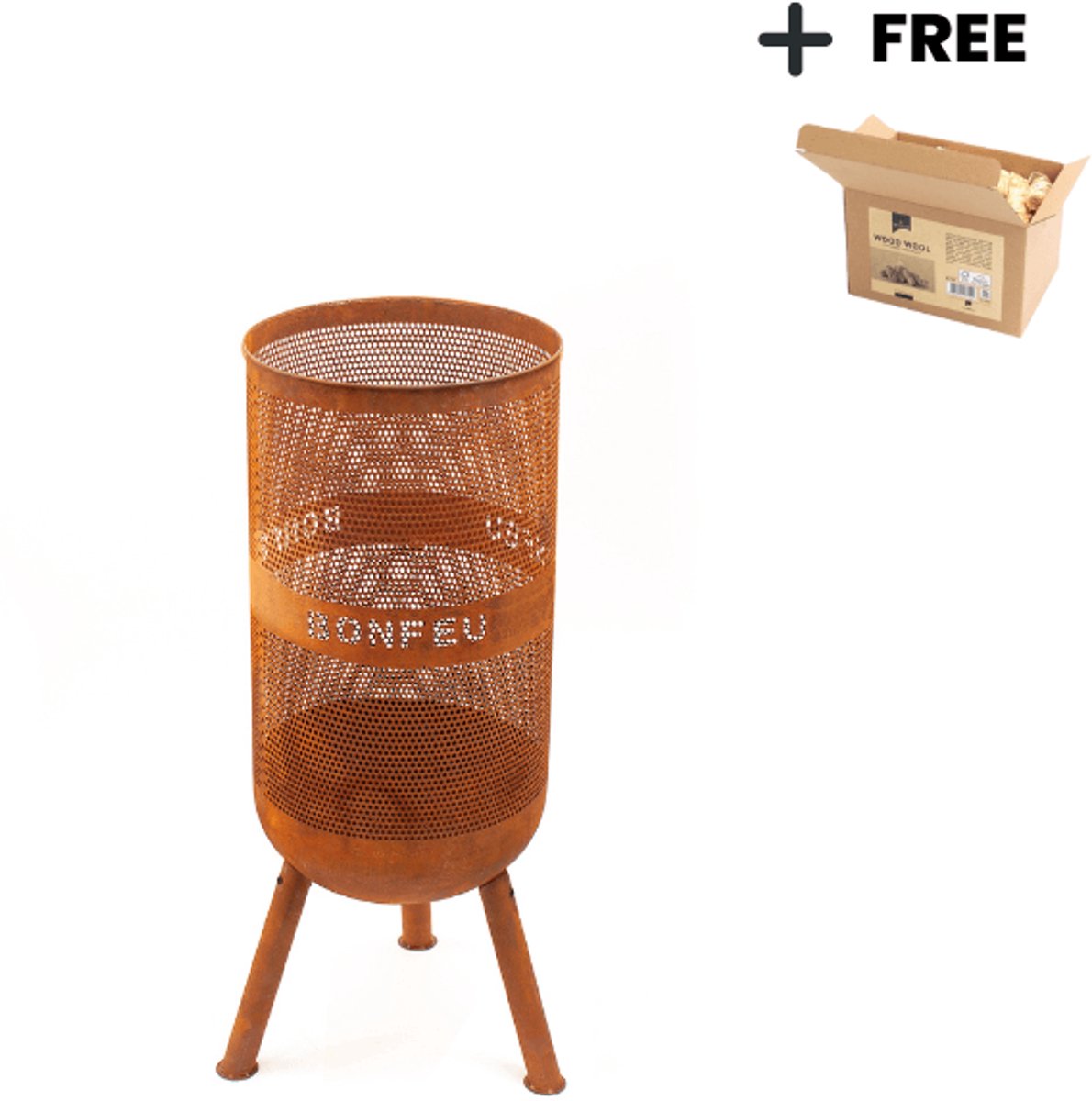 BonFeu BonVes Fire Basket 34 cm - Brown (Rust)