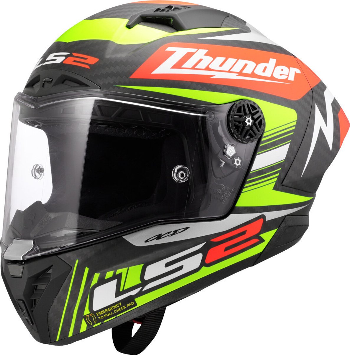LS2 FF805 Thunder GP Aero Replica Zwart 06 Integraalhelm - Maat XS -