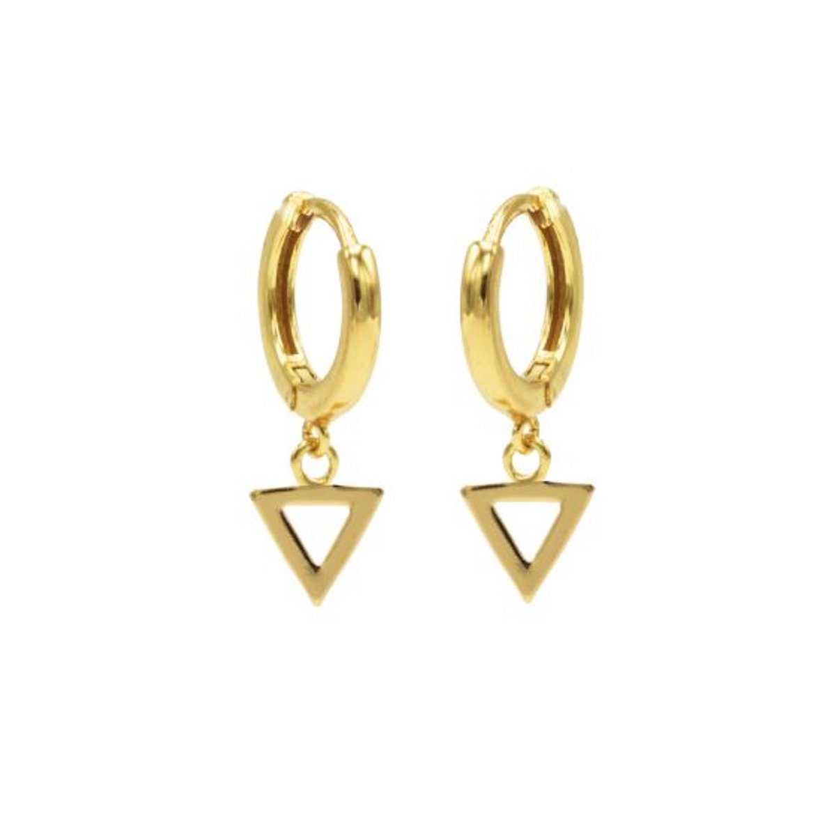 Karma hinged hoops symbool open triangle gold M1915HIN