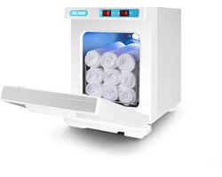 Modern Desinfectie UV Warm Handdoek Warmer Kast 5l WIT Schoonheidssalon 10 minuten Snelle verwarming- Barbier- Pedicure- Gasten Luxe 2-in-1 Warm Handdoekenrek Gezicht Spa- Kapsalon- Sauna 150W Heet Baddoeken Snel & Effectief Verwarmen tot 176°F WIT