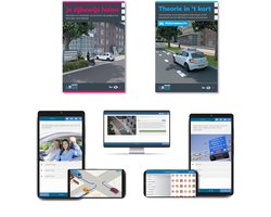 Rijbewijs B Theorie 2025 Auto - 3 Maanden Onbeperkt Oefenen - 3250 Online Oefenvragen & 60 Examens, 9 Toetsen - Inclusief: Samenvatting, Gids CBR Je Rijbewijs Halen - Apps en meer - Slagen zonder Auto Theorieboek