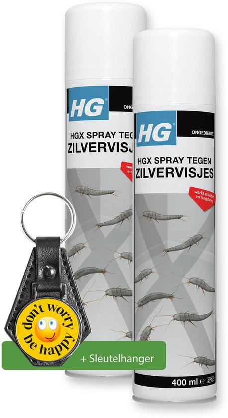 HG X Tegen zilvervisjes 2 Stuks - inclusief sleutelhanger
