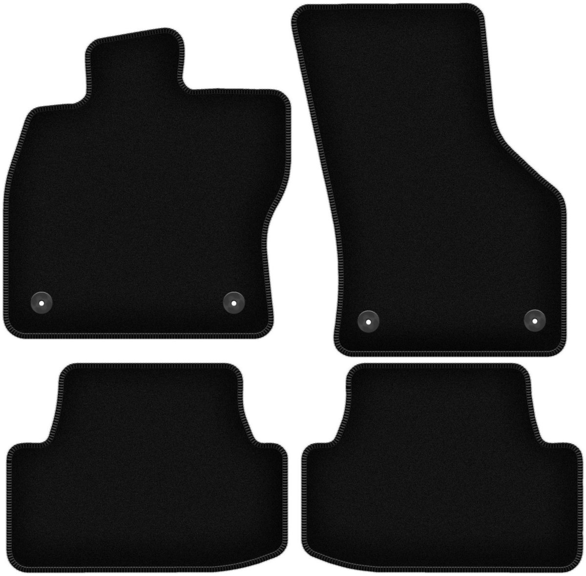 BASIC zwarte veloursmatten voor: Seat Arona crossover (2017-)