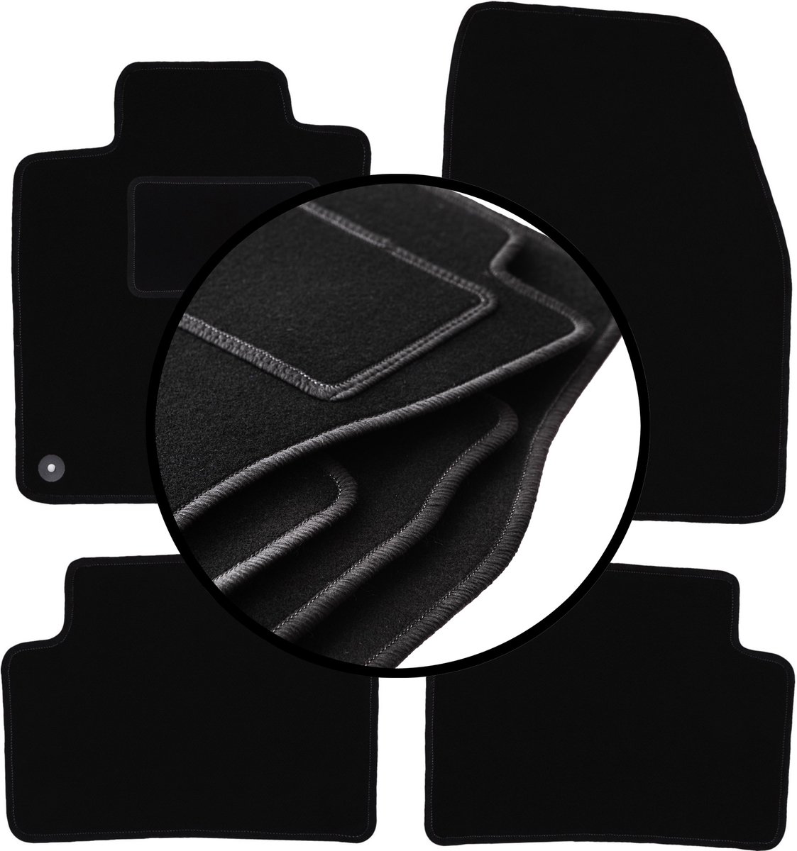 Complete set veloursmatten voor: Renault Kadjar SUV (2015-)