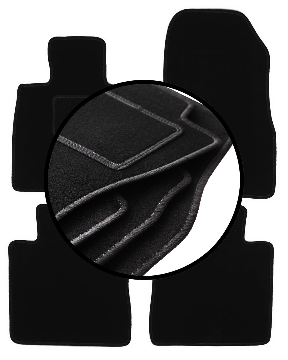 Complete set veloursmatten voor: Nissan Note II hatchback (2012-)