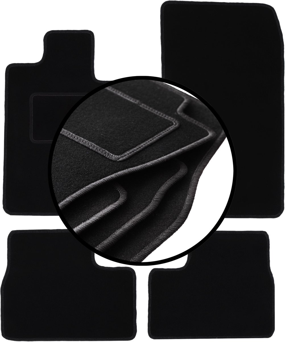 Complete set veloursmatten voor: BMW 3 E30 sedan, stationwagen (1982-1994)