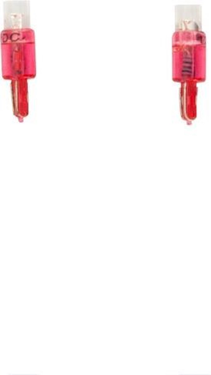 AutoStyle T-5 LED Instrument Lampen 12V Rood, set à 2 stuks