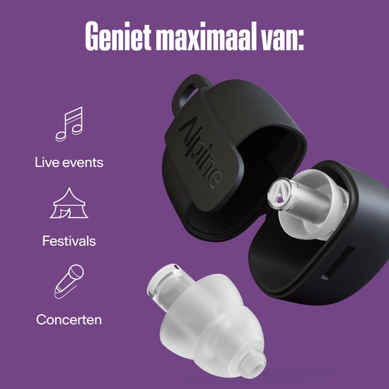 Alpine PartyPlug Pro voor live events, festivals en concerten.