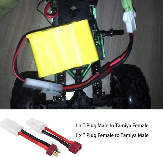 2 Stück XT60 Männlich auf 4mm Bananenstecker Rundstecker RC Ladekabel