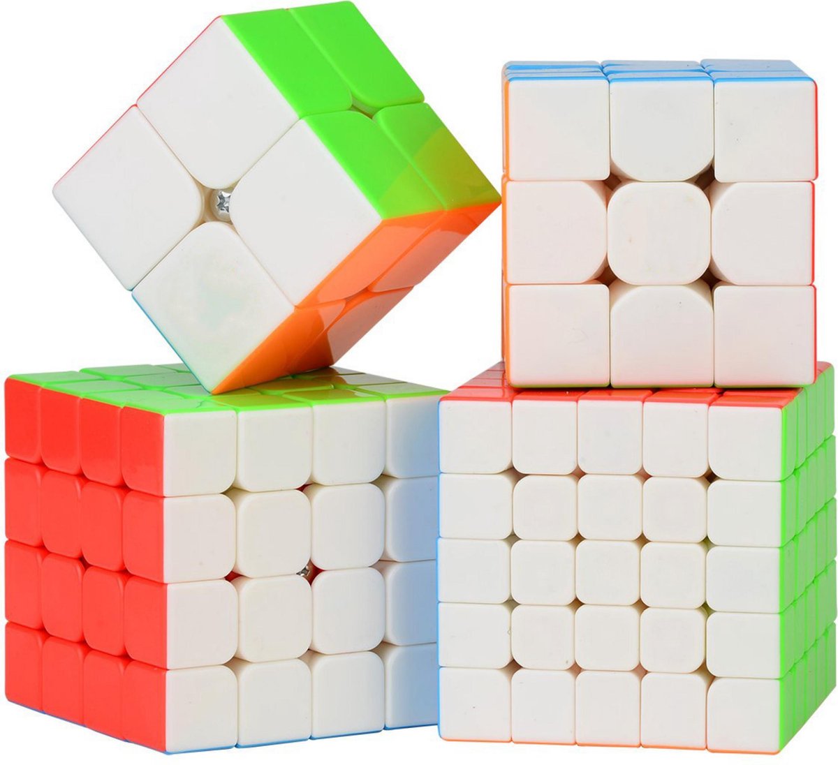 ANSALDO Set De 4 Cubos Magicos 2X2 3X3 4X4 Y 5X5