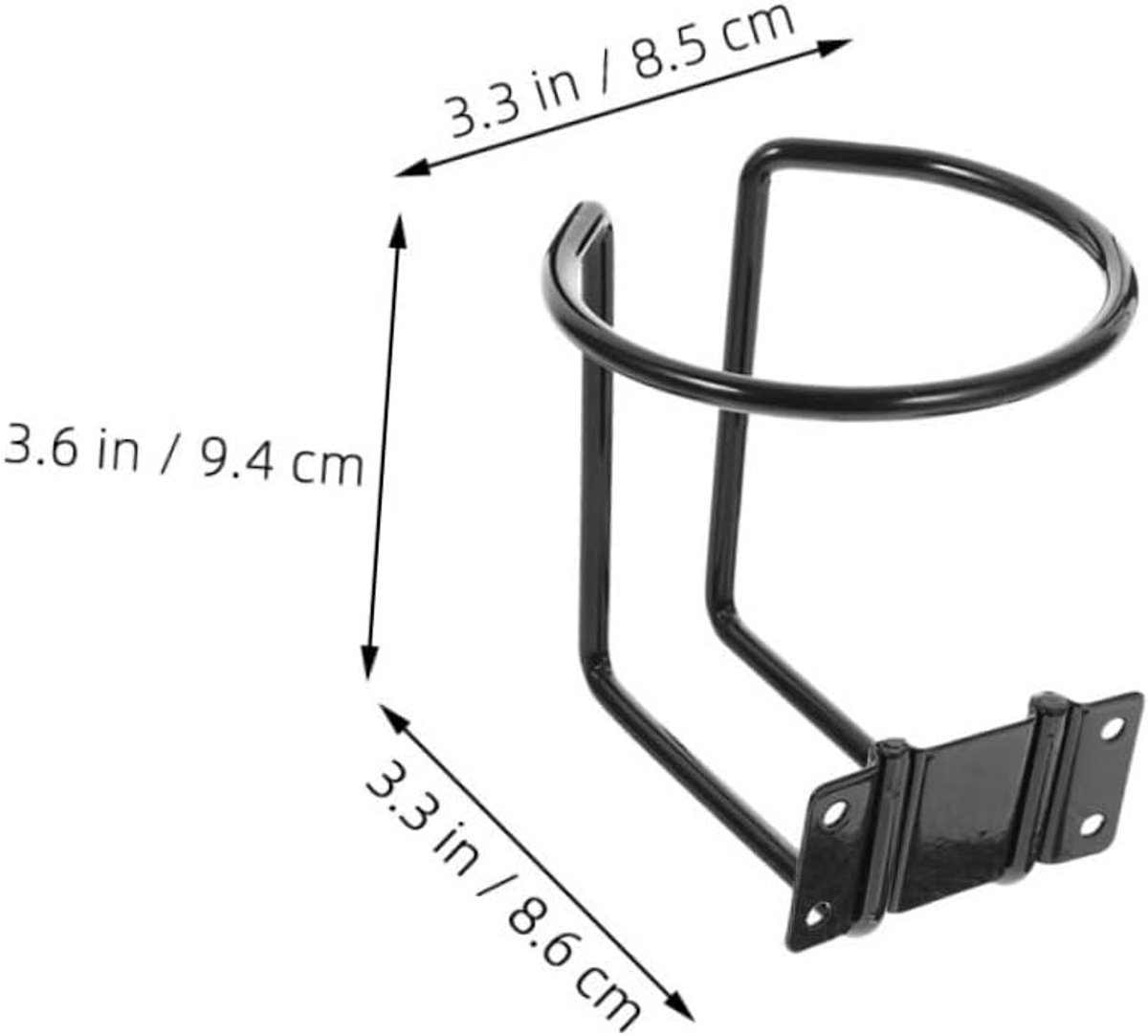 4 stuks Boot Ring drankhouder, auto bekerhouder, universele drankhouder bierfleshouder wandmontage voor boot, jachten, maritiem, auto, RV, startpagina, wasruimte, hardware (zwart
