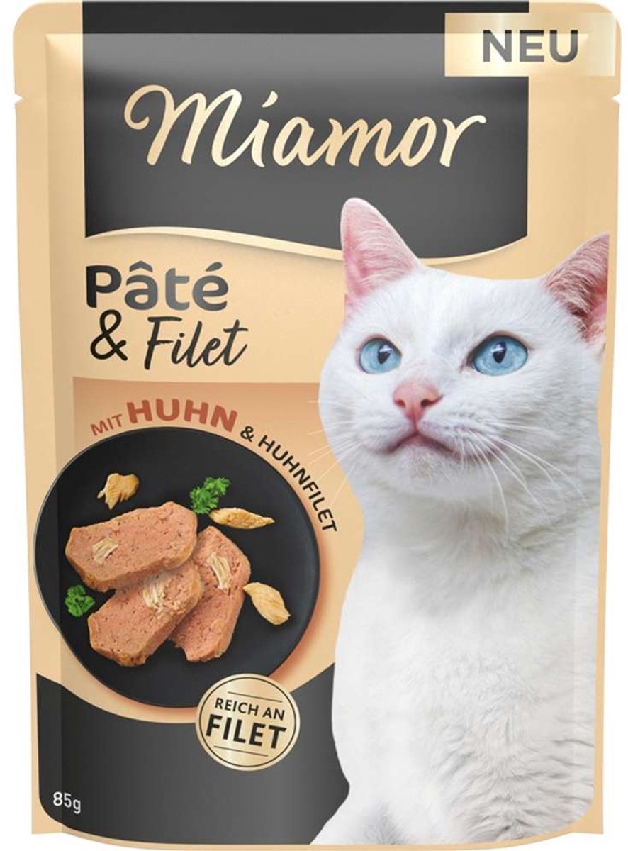 Miamor Miamor Pate + Filet Zakje 10x85g - met kip