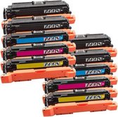 PlatinumSerie® 10 toner alternatief voor HP LaserJet Enterprise CE400X - CE403A XXL HP 201a