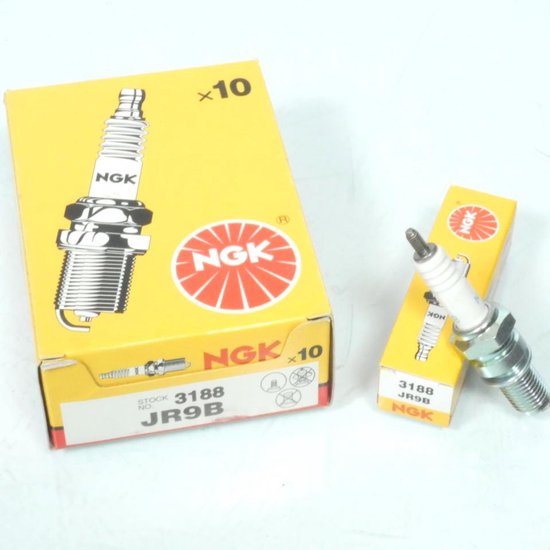 4x NGK JR9B Spark Plugs Set For Suzuki K6 - Japan Made (3188, 1607204)