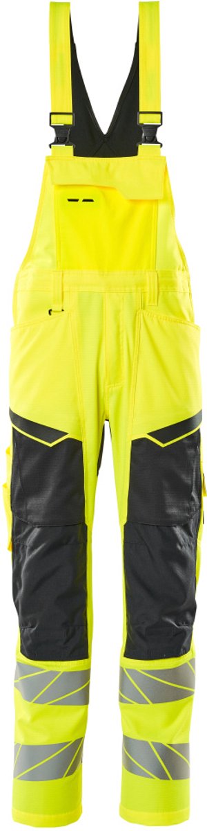 Mascot Accelerate Safe Amerikaanse overall met kniezakken 19569-236 - Hi-Vis geel/zwart - C52 - 82