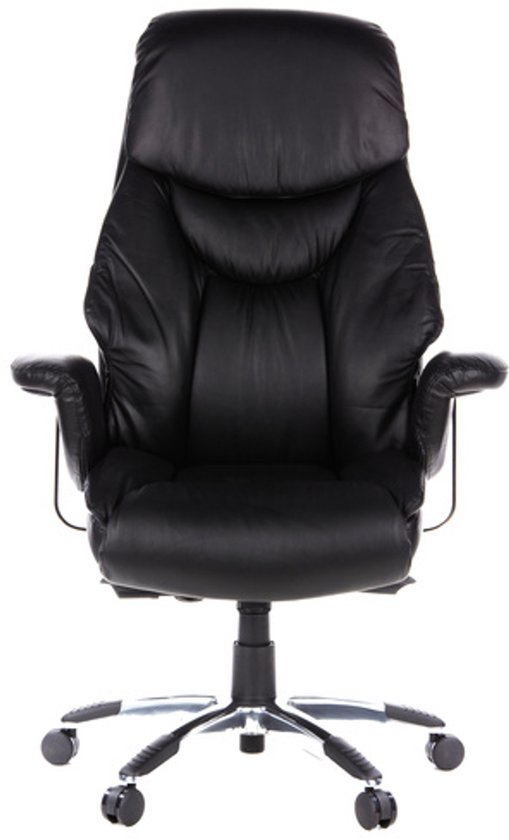 Directiestoel - Met Armleuning - Kunstleder - Zwart - Ergonomisch