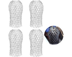 4 stuks Afvoerfilter - Bladfilter Dakgoten - Dakgootbeschermer - Boldraadrooster - Bladvanger Regenpijp - Bladvanger - Gootbescherming