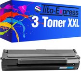 Tito-Express PlatinumSerie Toners 3x Samsung MLT-D1042S ML-1660 XL Zwart alternatief voor Samsung MLT-D1042S ML-1660