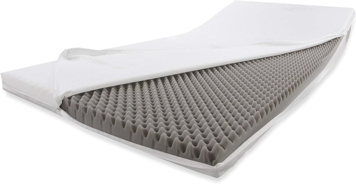 Koudschuimmatras 140 x 200 cm met Massage Effect - Rolmatras en Matrasversterking