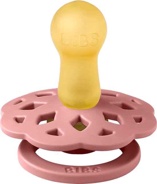 Bibs Boheme Dusty Pink maat 1 - Fopspeen - geschikt voor baby's van 0 tot 6 maanden - Natuurrubber van BIBS — afbeelding 2