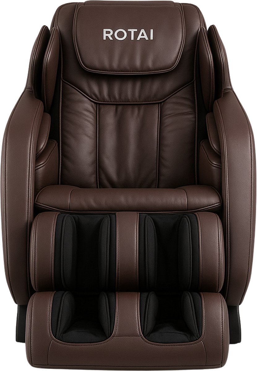 Afbeelding 2 van ROTAI Luxury Editie Massagestoel Bruin 84x170x118 cm
