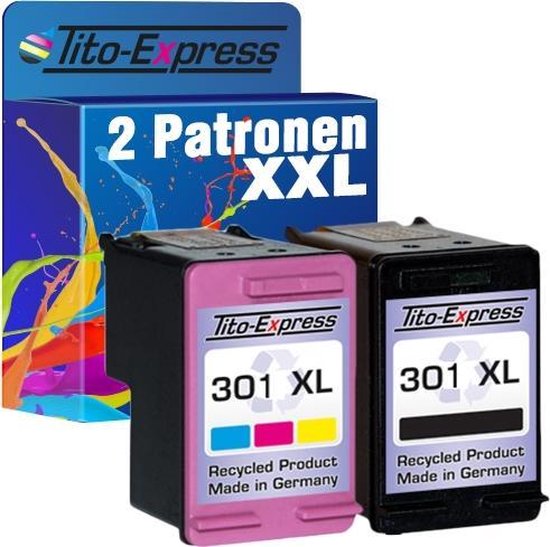 PlatinumSerie® voordeelset 2 Cartridge/Patronen compatibel voor HP 301