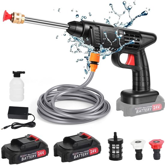 200W Draadloze Hoge Druk Cleaner Wasmachine Spray Water Gun Auto Wasmachine Druk Water Reiniging Machine voor Makita 21V Batterij hogedrukreiniger, autowasser, hogedrukspuit, tuinslang, terras schoonmaken, gevel reinigen