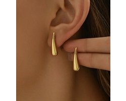 Eterna - Mini Drop - Oorbellen - - Goud verguld - GOLD - juweel - Oorknop - geschenk - accesoires