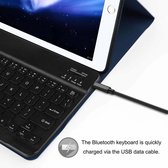 iPad Air 2 Toetsenbord hoes - Afneembaar bluetooth toetsenbord - Sleep/Wake-up functie - Keyboard - Case - Magneetsluiting - QWERTY - Blauw