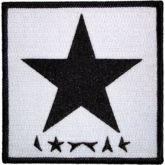 David Bowie - Blackstar On White Patch - Wit/Zwart
