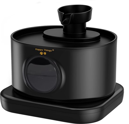 Happy Things ZR10 Draadloze Drinkfontein voor Kat en Hond – 2.8L – Oplaadbaar – Draadloze Pomp – Sensor -Waterfontein Katten en Honden