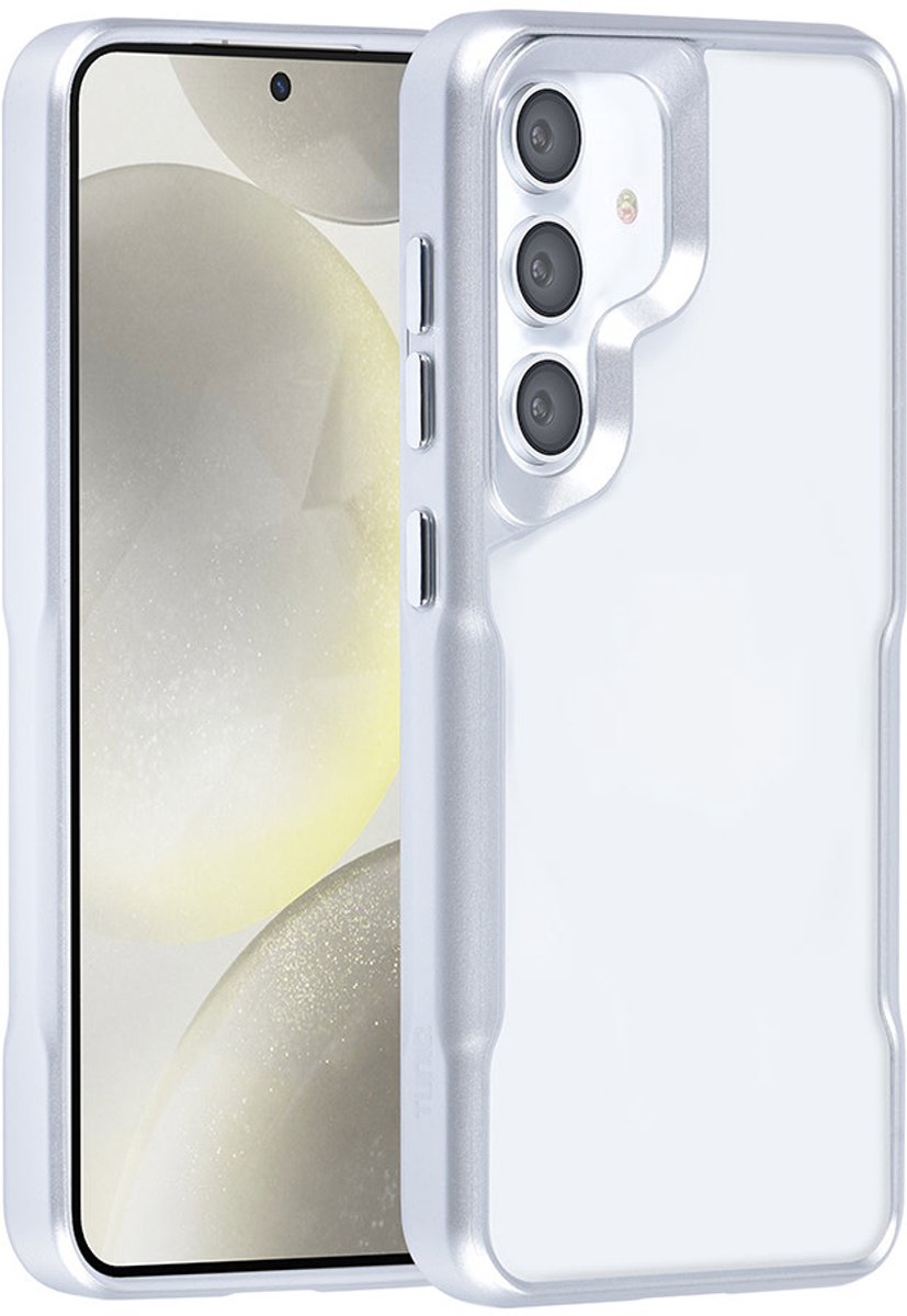 TUNIQ telefoonhoesje voor Samsung Galaxy S24 - Siliconen backcover - Zilver
