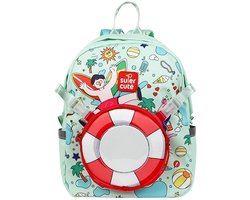 Mishti | SuperCute Rugzak | Kinderen Schooltas | 2 in 1 School Rugtas | 3-8 Years Old Jongens and Meisje | Waterdicht | Lichtgewicht 240g | 35cm x 27cm x 11cm Goede Maat | Premium Stijl Strand Tas | Schooltas Meisje | Schooltas Jongen | Schooltassen