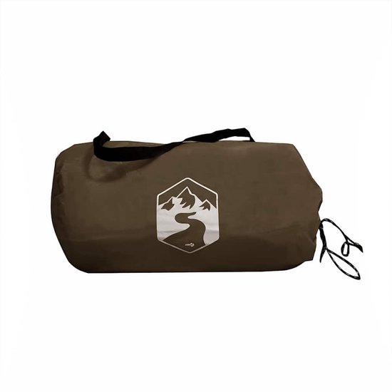 vidaXL - Kampeerluifel - waterdicht - 451x420 - cm - bruin van Vidaxl — afbeelding 3