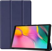 Tablethoes voor Samsung Galaxy Tab A 10.1 (2019), Tri-fold smartcover bookcase, donker blauw