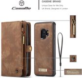 Hoesje voor Samsung Galaxy S9, CaseMe 2-in-1 wallet case, 008 serie, bruin