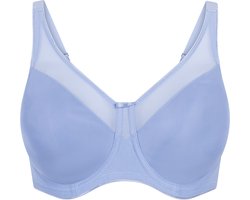 Hunkemöller Dames Lingerie Niet-voorgevormde minimizer beugel bh Nina - Blauw - maat E90