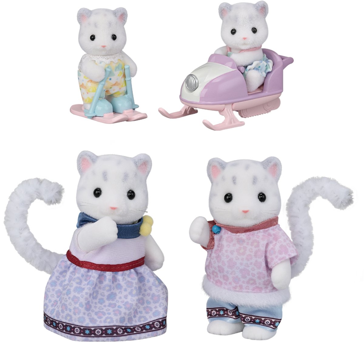 Sylvanian Families Sneeuwluipaard Familie - 4 fluweelzachte figuren - 5814 — cadeau in Spellen & Speelgoed - foto 5